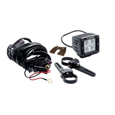 Slasher Products Trail Series LED Lights and Wiring Harness Kit 4 Pod Flood 12 Watt for Yamaha YFZ 450 2004-2009