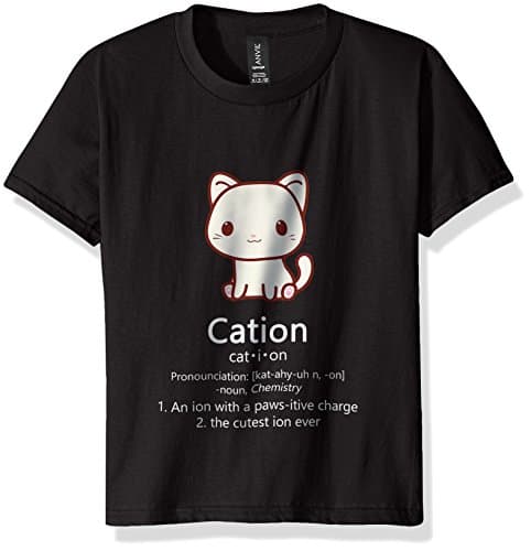 Cute Science Cat T-Shirt Cation Chemistry Pawsitive Element