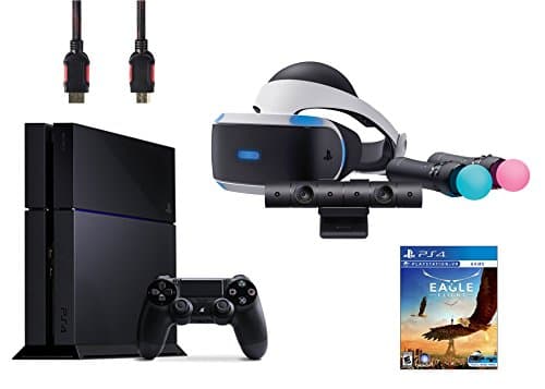 PlayStation VR Start Bundle 5 Items:VR Headset,Move Controller,PlayStation Camera Motion Sensor,PlayStation 4 and VR Game Disc Eagle Flight