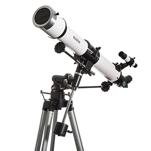 Twinstar EclipseFINDER 70mm Refractor Solar Eclipse Telescope, White