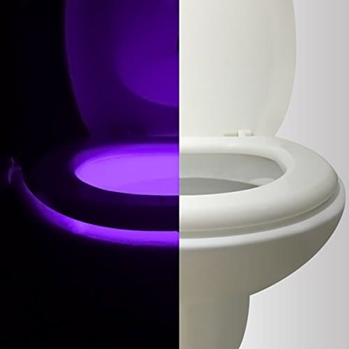Toilet Night Light, Seetru LED Sensor Motion Activated Toilet Light with 8 Colors Changing Night Light Toilet Bowl Light for Bathroom Toilet