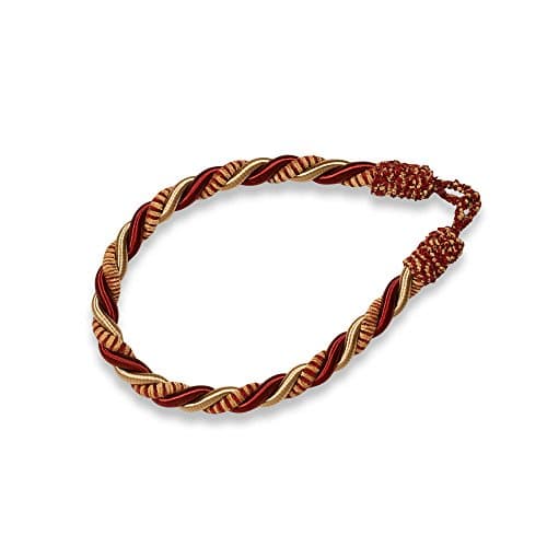 Chenille Rope Window Tie Back (RED/GOLD)