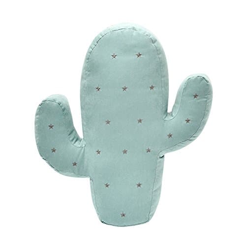 Rainie Love Cute 3D Cactus Shape Design Throw Pillow Toy Cushion Pillow Soft Pillows Home Decoration for Kids Children Gift (Green)