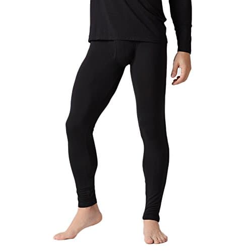 Confreebroon Mens Modal Leggings (Black, Xl)