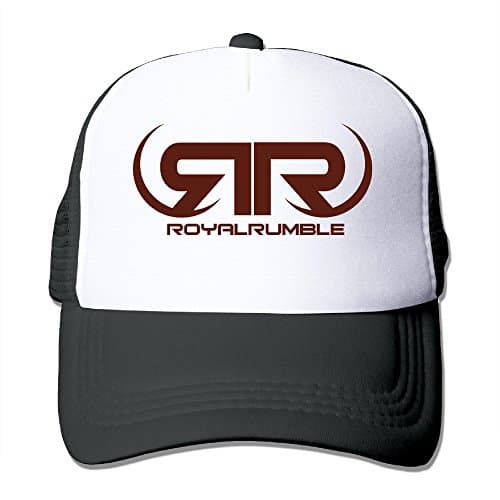 NOnoMen WWE Royal Rumble Logo Adjustable Mesh Trunk Hat For Unisex Black