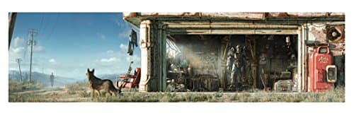 Fallout 4 Sole Survivor and Dogmeat Female Key Art Wall Wrap