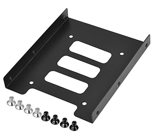 2.5 inch to 3.5 inch SSD/HDD Adapter Bracket Metal Mounting Kit Bracket Dock Hard Drive Holder Compatible SATAI SATAII SATAIII (Bracket -250)