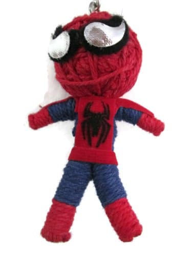 1 X The Amazing Spiderman Voodoo String Doll Keychain