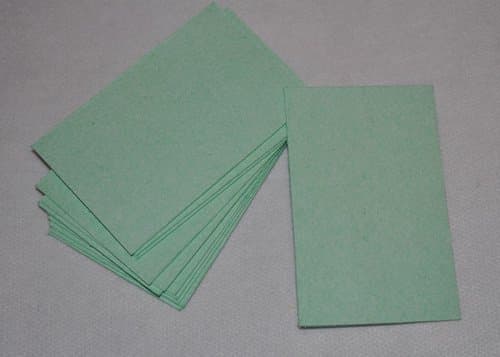 Compressed Cellulose Rectangular Sponges - Light Green - Pack of 12