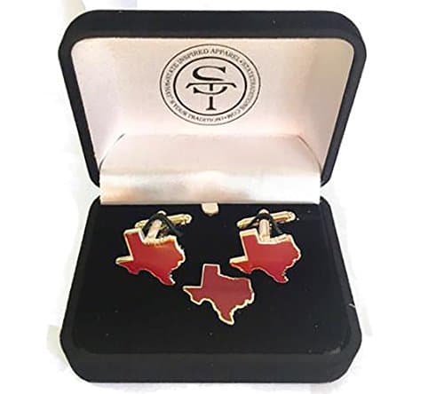 State Traditions Texas Cuff Links (College Station Maroon)