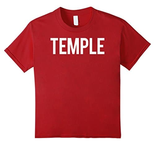 unisex-child Temple T Shirt Cool Texas TX funny cheap gift tee 6 Cranberry