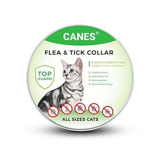 Canes Trade Flea and Tick Prevention for Dogs ans Cats, Natural and Hypoallergenic Flea and Tick Collar for Dogs and Cats, One Size Fits All, 8 Month Protection, Charity