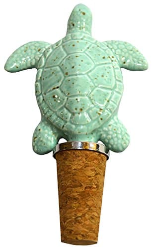 Coastal Home Glass Sea Turtle Bottle Stopper One Size