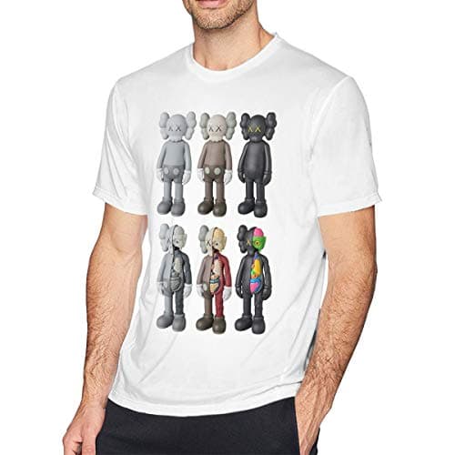 CiXianFuLu KAWS Men's Short Sleeve T-Shirt White