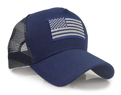The Sox Market USA American Flag Embroidered Stars and Stripes Tactical Mesh Trucker Baseball Snapback Cap Hat