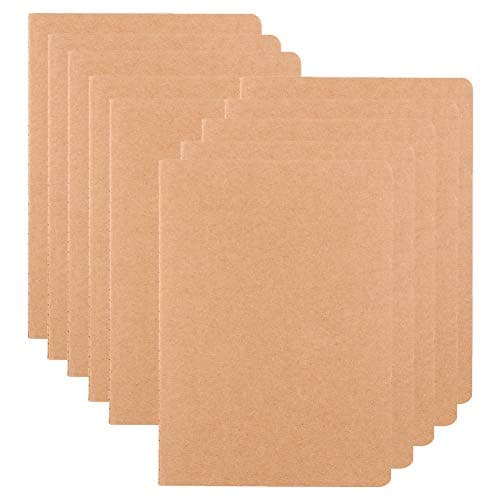 10 Pack Notebook Journals for Travelers, Students and Office, Writing Sketchbook Memo Diary Subject Notebooks Planner with Blank Paper, 60 Pages, 30 Sheets, 8.3x5.5 inch, A5 Size, Travel Journal Set
