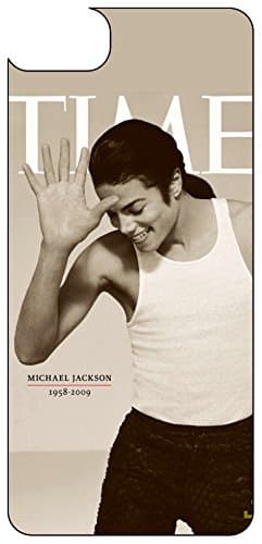iPhone 7 Michael Jackson Case, Soft Rubber TPU Silicone Protective Phone Case Cover for iPhone 7 4.7 Inch Impact Shockproof Resistant White
