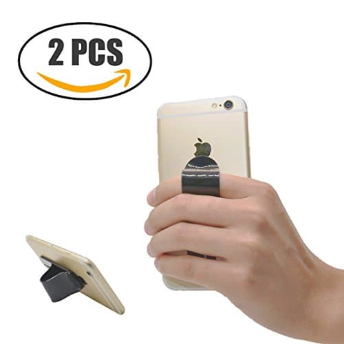 GTVIA 2PCS Cell Phone Grip, 3 in 1 Phone Securely Grip Car Vent Mount Holder Anti-Slip Handheld Finger Gripper for SmartPhone &amp; Small Tablet
