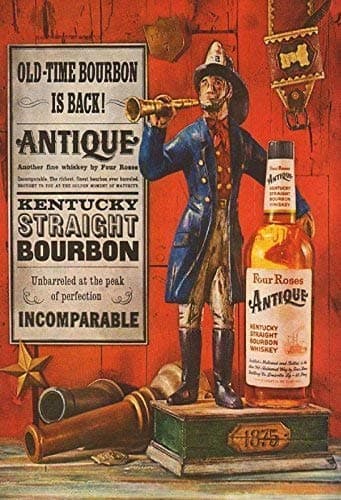 USAL for Roses Bourbon Whiskey Blechschild Schild Blech Metall Metal Tin Sign 20 x 30 cm