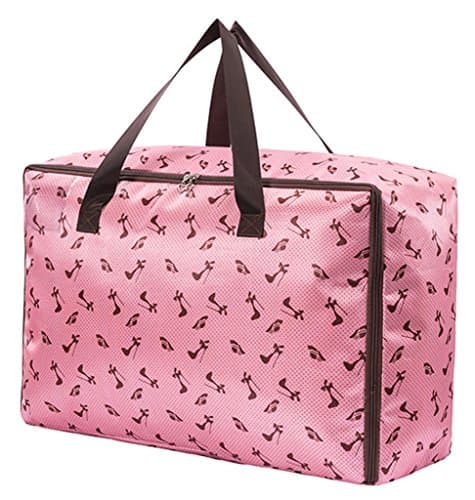 Printing Oxford Fabric Storage Bag for Household Quit and Pillow storage bag with handles Large Capacity Three Sizes Available Travel Accessories - Modern lady, M