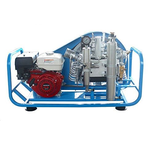 JUFENG 330BAR 200L Scuba Diving Breathing Compressor with 9HP Honda Petrol Engine 110V/60HZ 3 Phase Auto Stop System For Tanks Filling