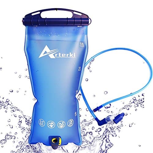 Hydration bladder ,2 liter 70 oz Water Storage Bladder Bag, for bicycling hiking camping runing , TPU material, Wide opening, Quick Release Tube, suitable any water backpack reservoir