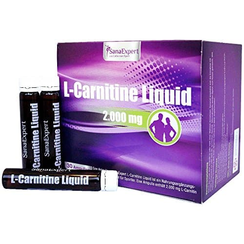 L-Carnitine Liquid, Carnitine Supplement, 30 vials x 25 ml