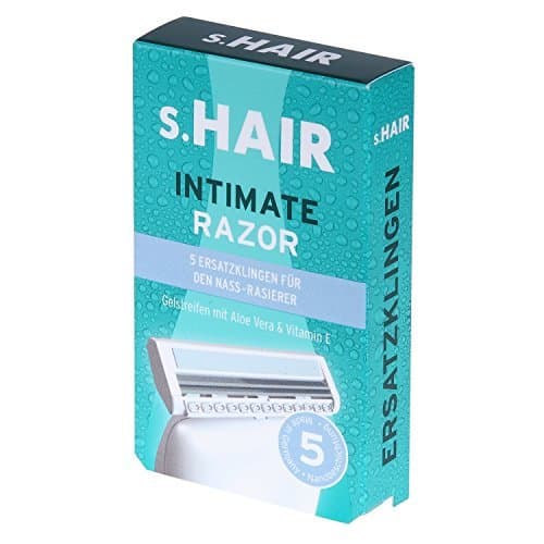 s.HAIR Intimate Razor Replacement Blades Pack of 5 by Shair