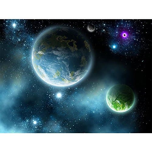 THF Full Drill Beautiful Diamond 5D DIY Diamond Painting 3D Embroidery Cross Stitch Rhinestone Mosaic Painting Home Decor Star Earth Moon 35X40CM