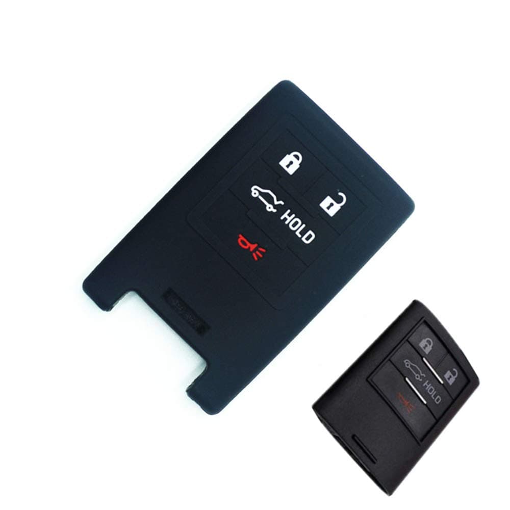 ZHAOHAOSC ,For Silicone Car Key 4 Button Remote Key Case Cover,For Cadillac CTS ATS 28T CTS-V coupe SRX Escalade For Corvette C6 C7