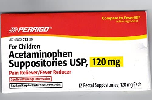 Acetam Supp 120mg Perr 12@