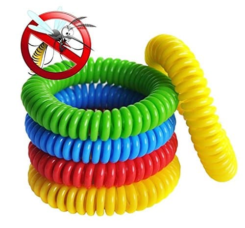 Mosquito Repellent Bracelets - 12 Pack - DEET-FREE Natural Wristbands - Resealable Bags For Extended Use