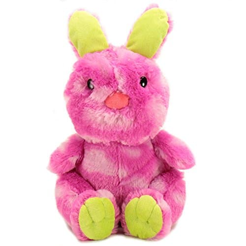Plush Neon Tie Dye Easter Bunny - Pink