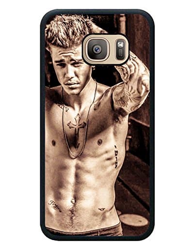 S7 TPU Phone Case,Justin Bieber Popular Gifts Case Cover for Samsung Galaxy S7 (Black)