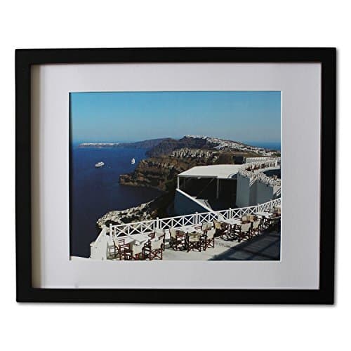 Premium 11 14 Picture Frame Wood - Made To Display Picture 8 10 Photo With Mat Or 11 14 Without Mat- Ready To Hang Or Stand Horizontally And Vertically