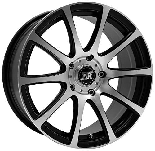 RACER EVO Satin Black Machined Face 7x16 ET38 5x108 Hub Bore 73.1 Alloy Rims
