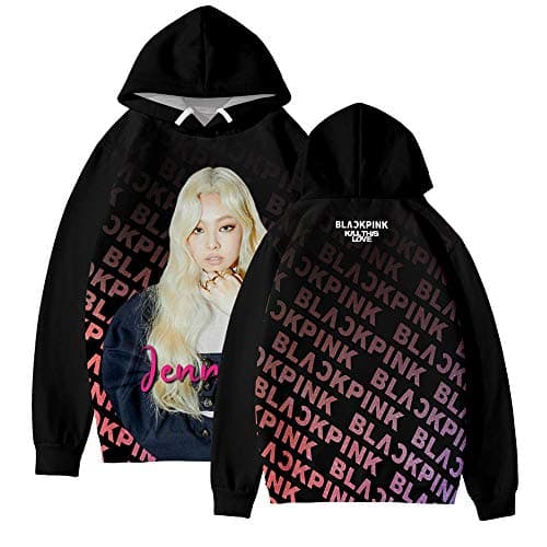 Xsayjia Blackpink Korean Women's Combination 3D Digital Printing Hooded Sweater Men and Women Blackpink Hoodie Kpop Hip Hop Sweatshirt