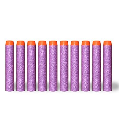 Sadkl 100Pcs 7.2cm Refill Foam Bullet Darts for Nerf N-Strike Elite Mega Centurion Kids Toys (purple)