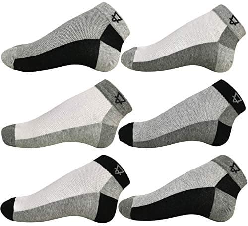 Men's and Women's Cotton Ankle Socks Comes in Zip Lock Opp Bag (Multicolour, Free Size) - Pack of 6 .