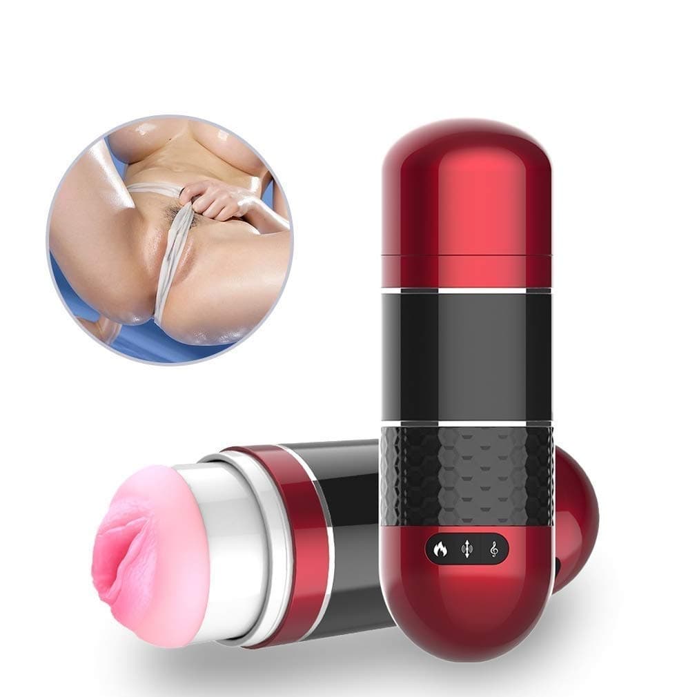 NNJELILA 2 in 1 Adullt Toys,Electric Piston Cup Men Deep Throat Hands Free Simulating Sucking Tongue Machine Mens Glad Toys Fitness Tool to Relax Muscle and Improve Blood Circulation
