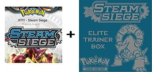 POKEMON XY STEAM SIEGE BOOSTER BOX &amp; ELITE TRAINER COMBO! by Steam Siege