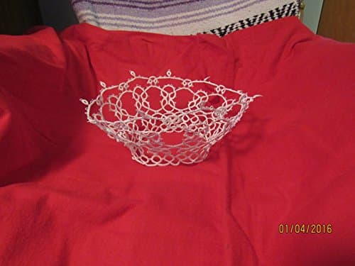 1 Hand Tatted Crown (Jesus/Bride) 100% Cotton White Medium