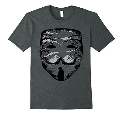 Mens Anonymous T Shirt XL Dark Heather