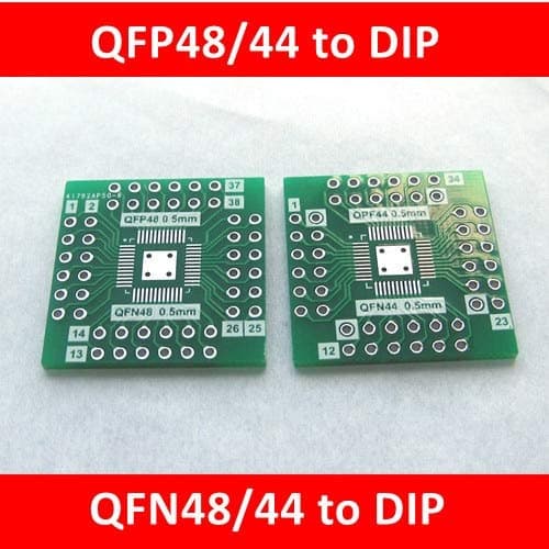 Electronics Stocks Adapter Plate Qfn44 Turn Dip44 Qfn48 0.5Mm Qfp44 Lqfp48 SMD Dip Switch