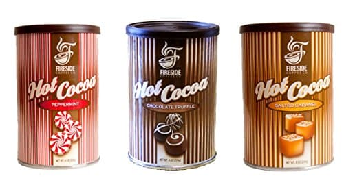 Fireside Hot Cocoa Mix Variety Pack - Chocolate Truffle, Peppermint, and Salted Caramel