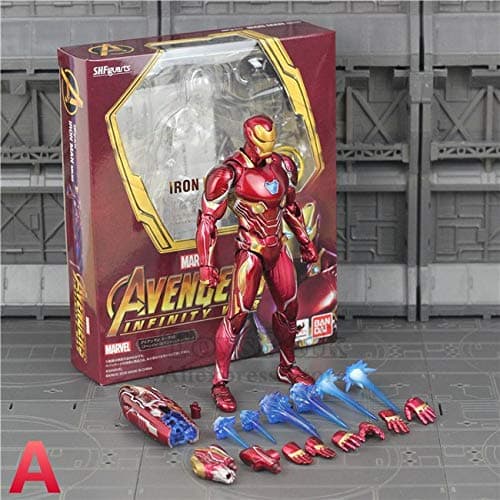 SAATAN ko39;s shf s.h.figuarts 6" thanos iron man mk50 action figure cosmic cube tesseract marvel 2018 avengers 3 infinity war toys doll