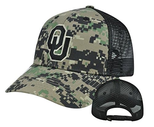 NCAA Oklahoma Sooners Digital Camo Camouflage Curved Bill Mesh Snapback Hat Cap