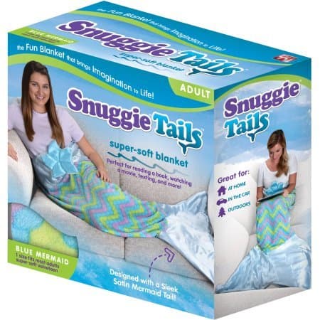 Snuggie Tails Mermaid Blanket For Adults (Blue)
