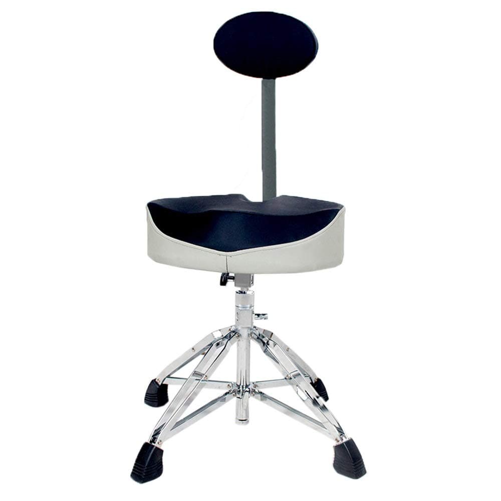 Drum Stool Universal Foldable Drum Throne Height Adjustable Stool Drumming Chair With Backrest Anti-slip Rubber Feet For Music Show for Rock Band (Color : Black, Size : 66cm)