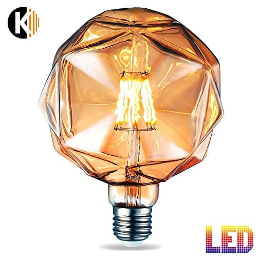 'Antique Vintage Edison Filament Light Bulb "DL01 E27 Base 6 W 2,200 K, Warm White, 230 V, antique retro vintage look [Energy Class A+]